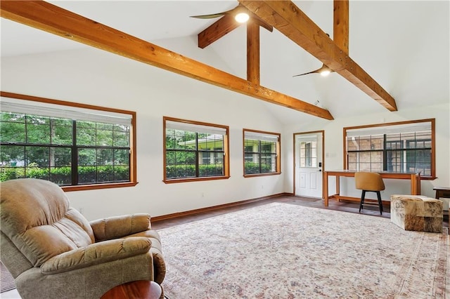 505 Hermitage Ct, Pearl River, LA 70452 - living room with plenty of natural light, ceiling fan, and wood finished floors