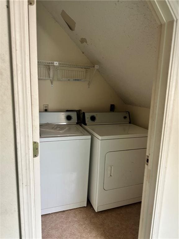 41 Hollycrest Blvd Unit 41, Covington, LA 70434 - laundry area with separate washer and dryer and light colored carpet