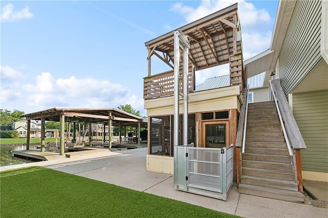 232 Janet Lynn Ct, Theriot, LA 70397 - view of property's community featuring stairway