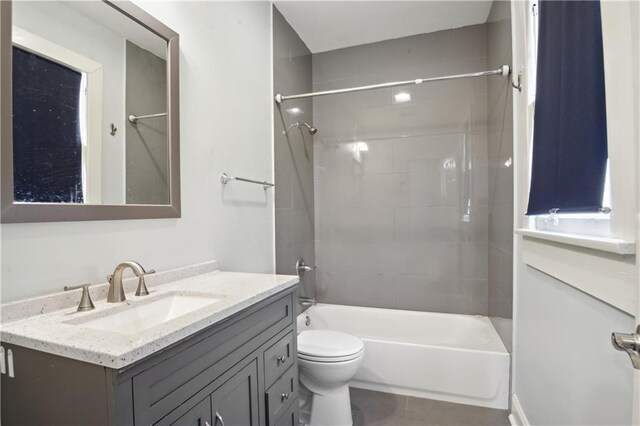 491113 Willow St, New Orleans, LA 70115 - bathroom with vanity, shower / bathtub combination, and toilet
