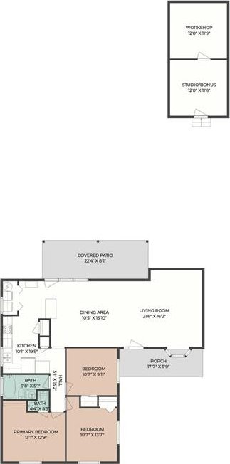 6020 Loraine St, Metairie, LA 70003 - property floor plan
