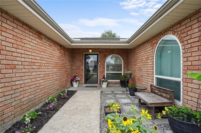 1112 Michigan Ave, Kenner, LA 70062 - doorway to property with brick siding and a patio area