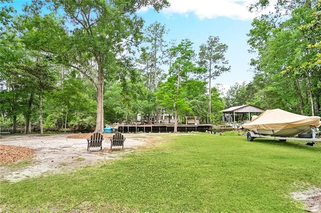 27044 Lucille Dr, Lacombe, LA 70445 - view of green lawn featuring view of scattered trees
