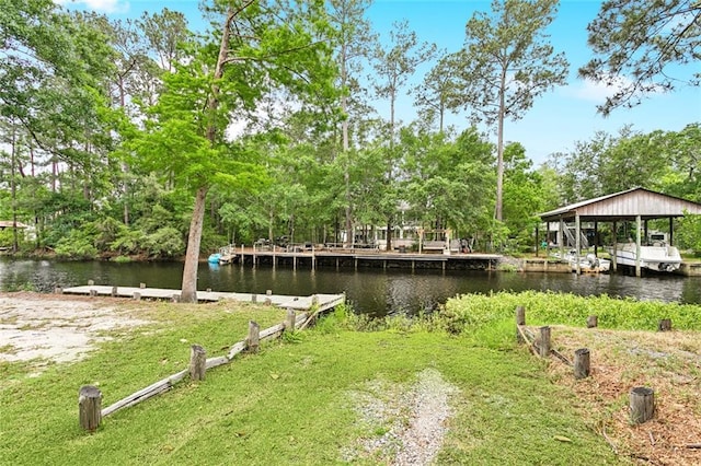 27044 Lucille Dr, Lacombe, LA 70445 - dock area featuring a water view