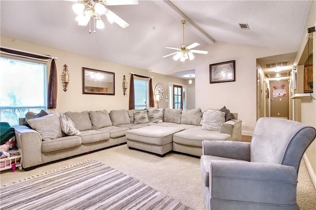 21360 Stire St, Abita Springs, LA 70420 - living area with ceiling fan and carpet flooring