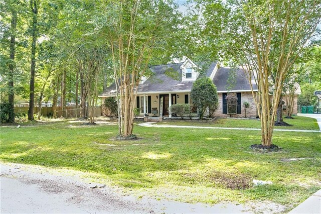 21360 Stire St, Abita Springs, LA 70420 - new england style home featuring covered porch