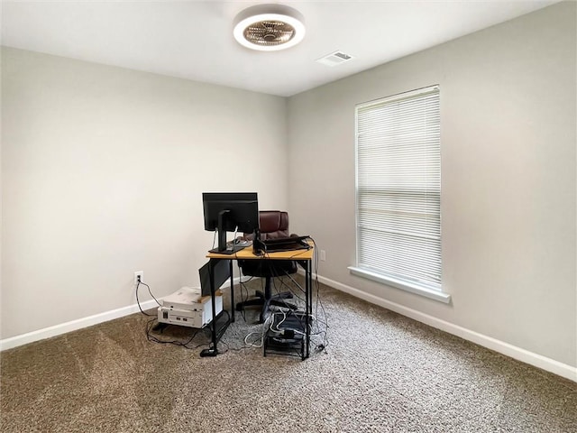 75616 Sylvia Dr, Covington, LA 70435 - home office with carpet flooring and baseboards