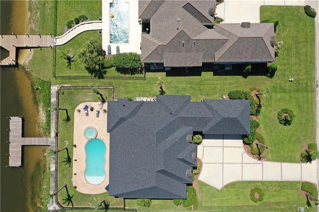 1125 Lakeshore Blvd, Slidell, LA 70461 - aerial view of a pool