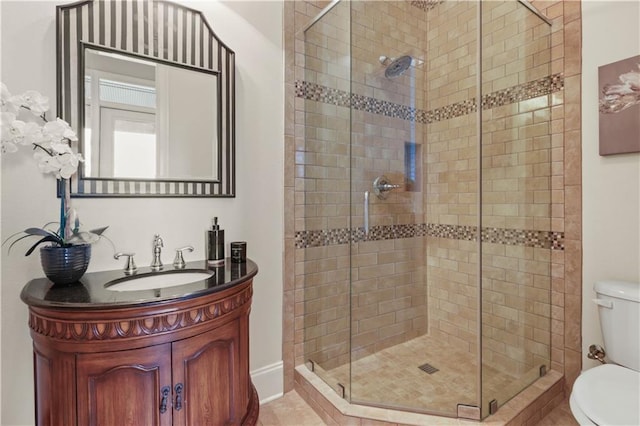 1125 Lakeshore Blvd, Slidell, LA 70461 - full bath featuring toilet, a stall shower, and vanity