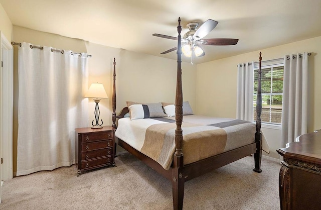 110 Willow Dr, Covington, LA 70433 - bedroom with light carpet and ceiling fan