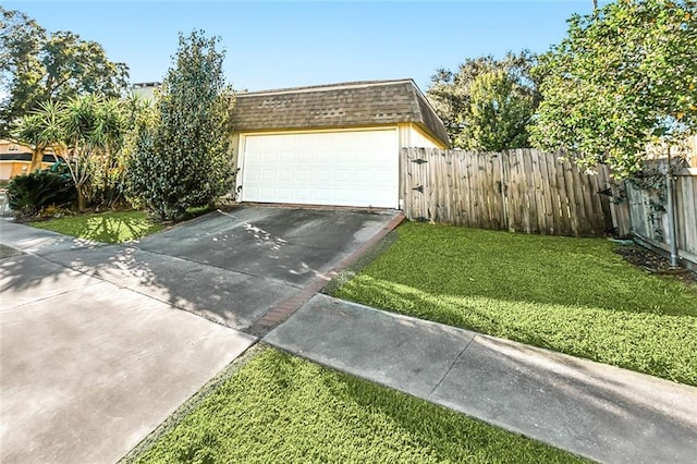 3500 Silver Maple Ct, New Orleans, LA 70131 - view of front facade featuring concrete driveway, an attached garage, roof with shingles, and mansard roof