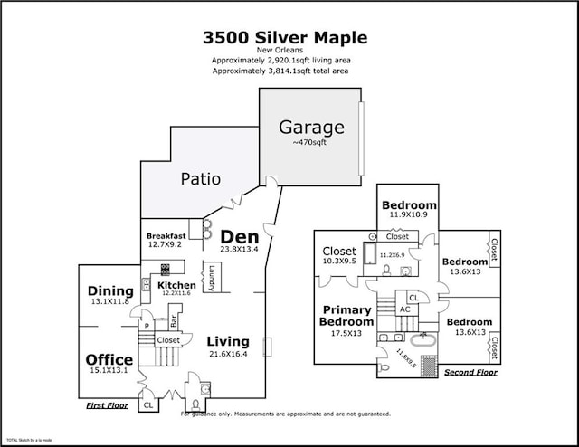 3500 Silver Maple Ct, New Orleans, LA 70131 - home floor plan