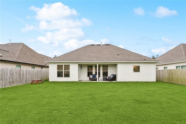 11557 Woodbluff Dr, Covington, LA 70433 - rear view of property with a patio and roof with shingles