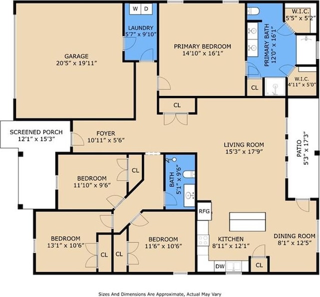 11557 Woodbluff Dr, Covington, LA 70433 - property floor plan