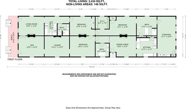 324-326 Angela St, Arabi, LA 70032 - property floor plan
