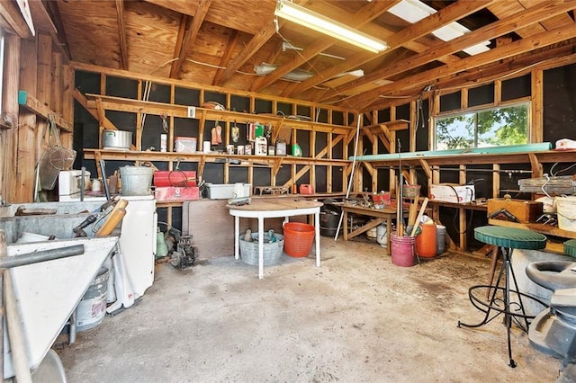 1500 Hudson St, Kenner, LA 70062 - miscellaneous room with a workshop area and unfinished concrete flooring