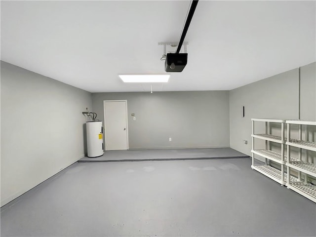 128 Hollowrock Ct, Slidell, LA 70461 - garage with water heater and a garage door opener