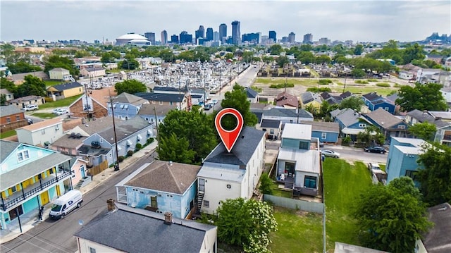 2134 Harmony St, New Orleans, LA 70115 - aerial perspective of suburban area with skyline