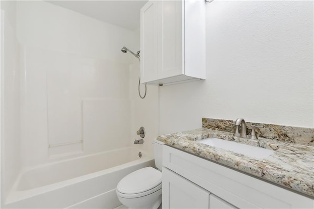 121 Gail Dr, La Place, LA 70068 - full bathroom with vanity, toilet, and shower / bath combination