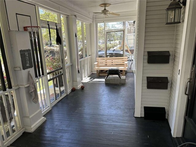 1228 Pine St, New Orleans, LA 70118 - sunroom with a ceiling fan