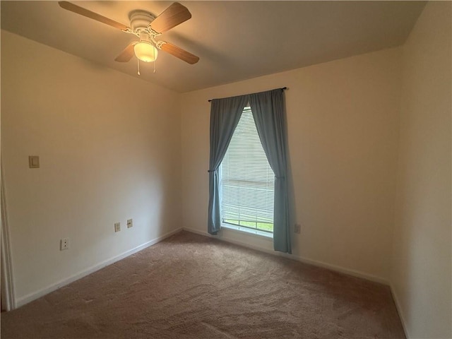 106 Leonell Cir, Slidell, LA 70458 - carpeted empty room featuring baseboards and ceiling fan