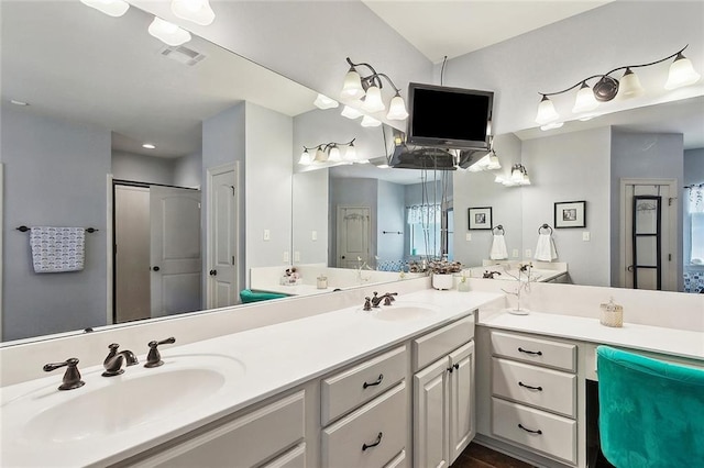229 Pine Crest Dr, Madisonville, LA 70447 - full bath with double vanity and a shower