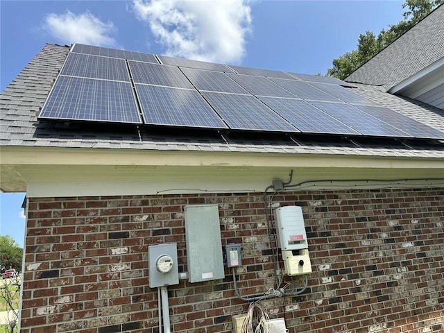 108 Riverbirch Dr, Lafayette, LA 70508 - exterior view of brick siding, related energy utilities, and electric meter