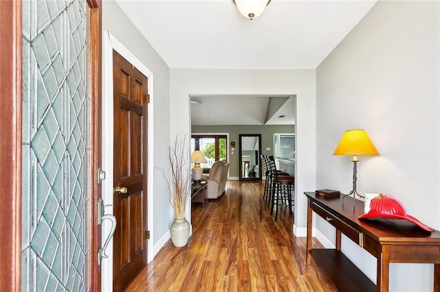 4321 San Remo Rd, New Orleans, LA 70129 - entryway with wood finished floors and baseboards