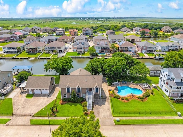4321 San Remo Rd, New Orleans, LA 70129 - aerial perspective of suburban area featuring a large body of water
