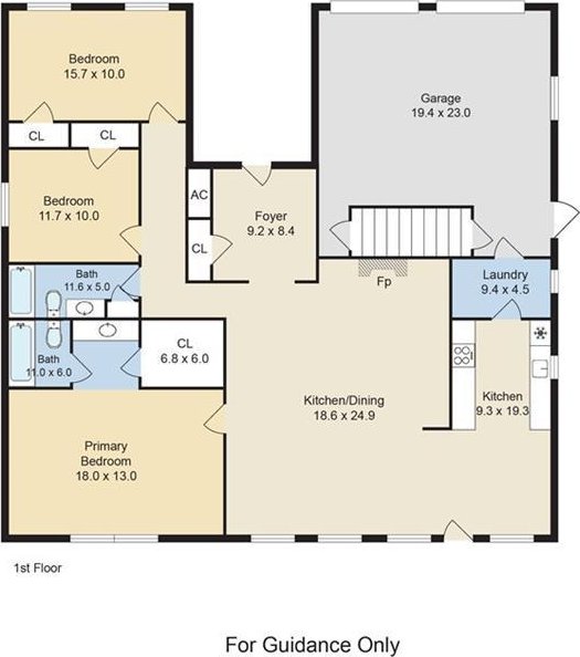 206 Chubasco Ln, Slidell, LA 70458 - home floor plan