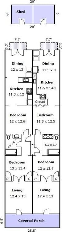 182527 Cambronne St, New Orleans, LA 70118 - property floor plan