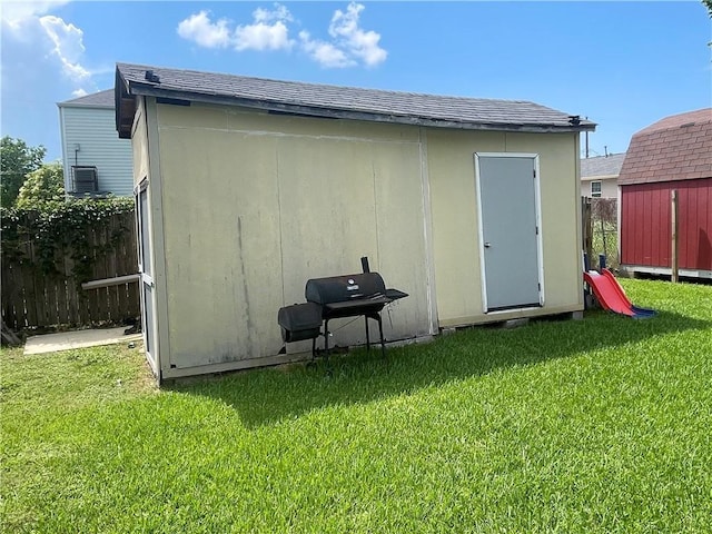 3034 Clouet St, New Orleans, LA 70126 - view of shed with central air condition unit