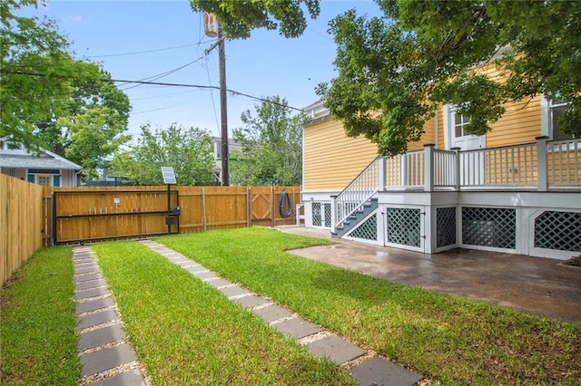 4628 Cleveland Ave, New Orleans, LA 70119 - view of yard featuring a patio and a deck
