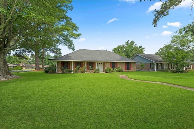 6242 Antioch Blvd, Baton Rouge, LA 70817 - ranch-style home with a front yard and brick siding