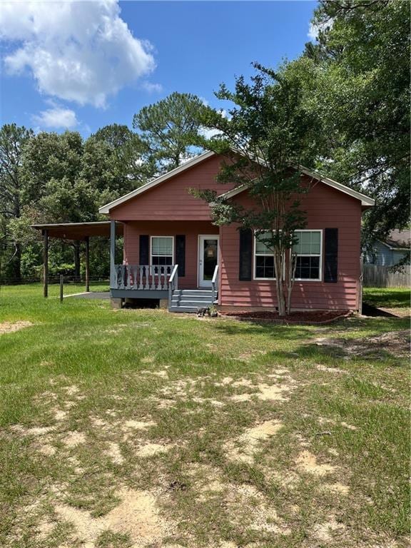 42984 River Birch Ln, Franklinton, LA 70438 - view of front of home featuring a front lawn