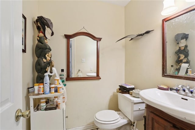 4740 Banks St, New Orleans, LA 70119 - half bathroom with toilet and vanity