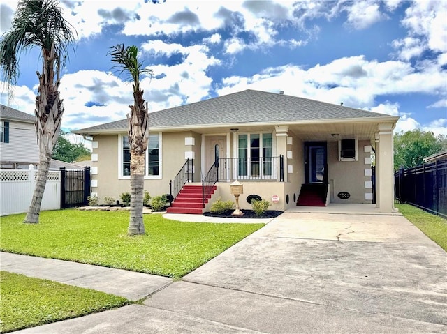 4608 Loveland St, Metairie, LA 70006 - bungalow-style home with stucco siding and concrete driveway