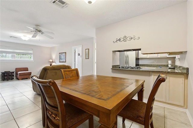 4508 Hastings St, Metairie, LA 70006 - dining space with light tile patterned flooring and a ceiling fan