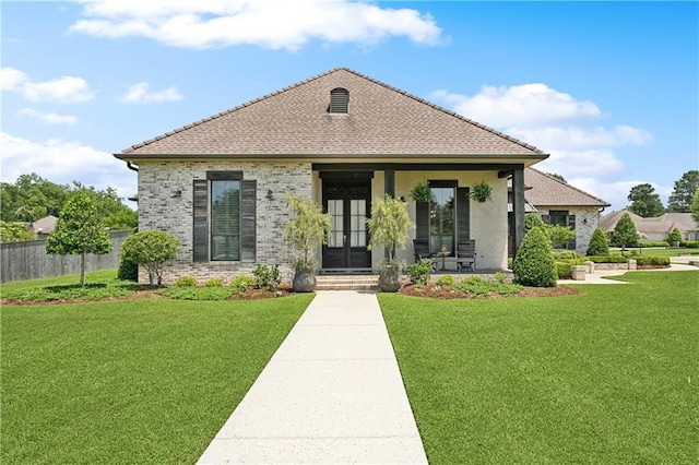 500 Tallow Tree Dr, Madisonville, LA 70447 - view of front facade with covered porch and brick siding