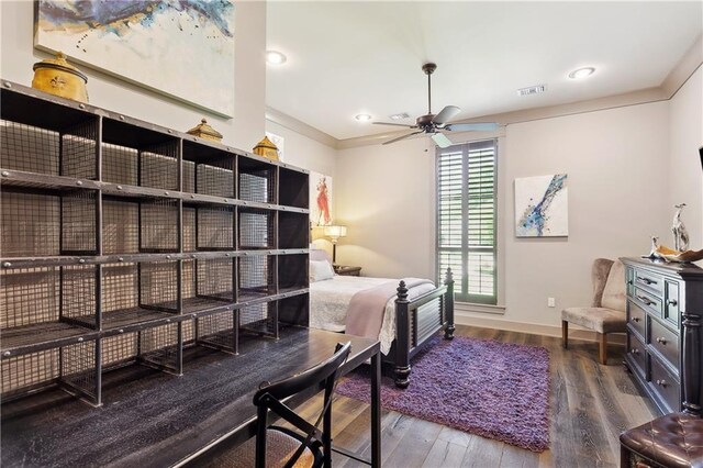 500 Tallow Tree Dr, Madisonville, LA 70447 - bedroom with baseboards, wood finished floors, and recessed lighting