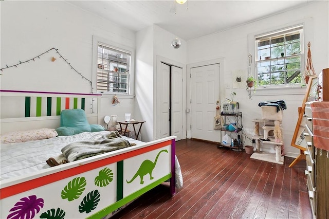 441214 Eden St, New Orleans, LA 70125 - bedroom featuring hardwood / wood-style flooring and multiple windows