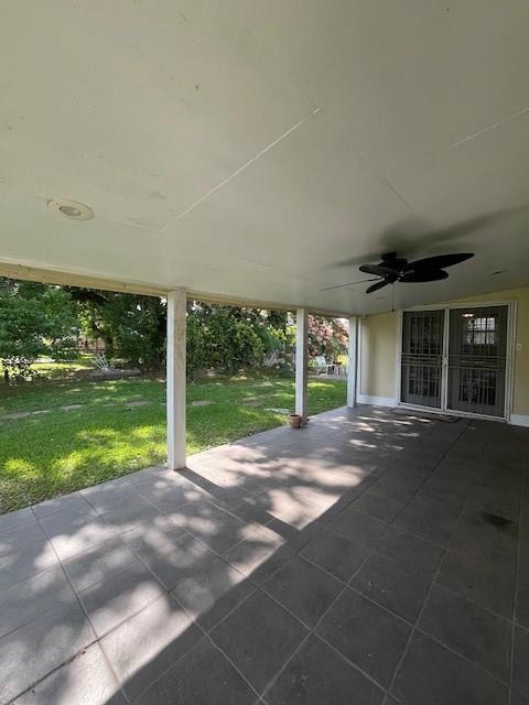 5917 Campus Blvd, New Orleans, LA 70126 - view of patio / terrace featuring ceiling fan