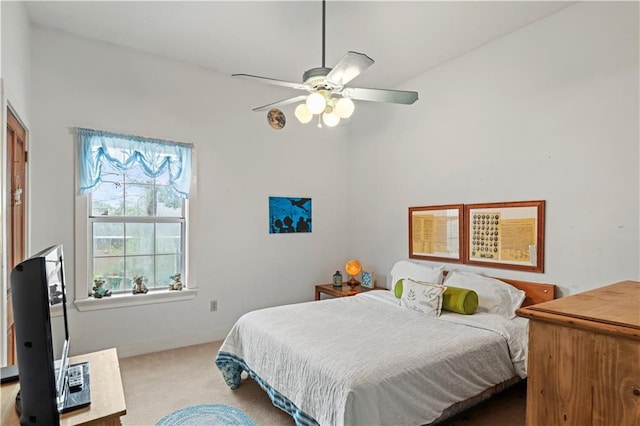 237 Villere Dr, Destrehan, LA 70047 - bedroom featuring carpet flooring, baseboards, and a ceiling fan