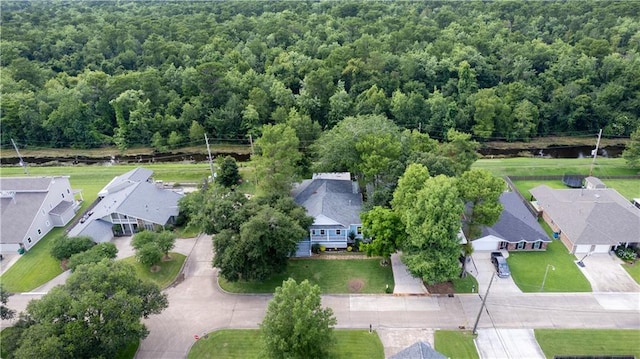 237 Villere Dr, Destrehan, LA 70047 - aerial view of residential area featuring a heavily wooded area