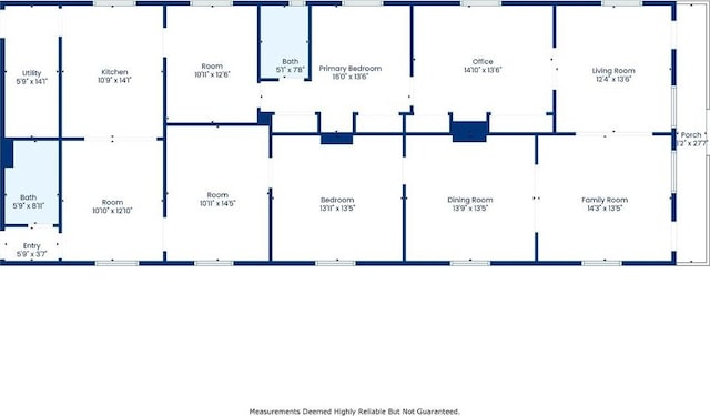 5530 Dauphine St, New Orleans, LA 70117 - floor plan / room layout