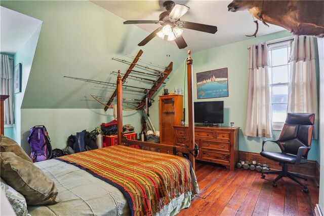 518 Pacific Ave, New Orleans, LA 70114 - bedroom featuring hardwood / wood-style floors and ceiling fan