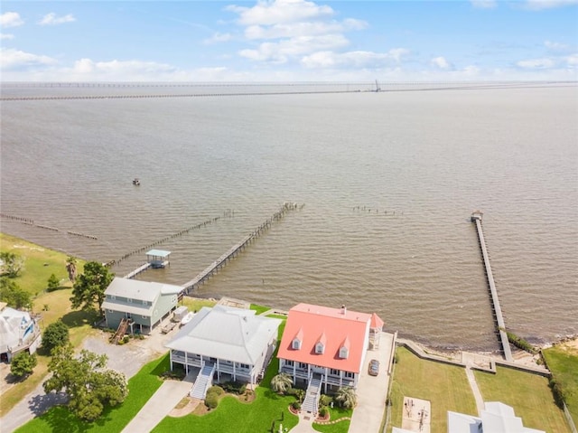 279 Debbie Dr, Slidell, LA 70458 - drone / aerial view of a nearby body of water and a notable bridge
