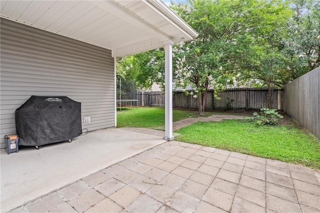 526 Moore Blvd, Covington, LA 70433 - view of patio / terrace featuring a trampoline and a grill