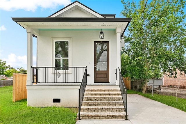 2824 Andover St, Jefferson, LA 70121 - view of front of property with covered porch and stucco siding