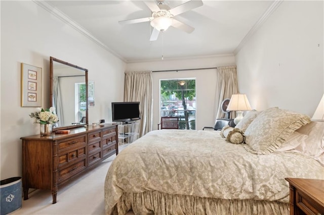 801 Rue Burgundy St Unit 113, Metairie, LA 70005 - bedroom with carpet flooring and ornamental molding